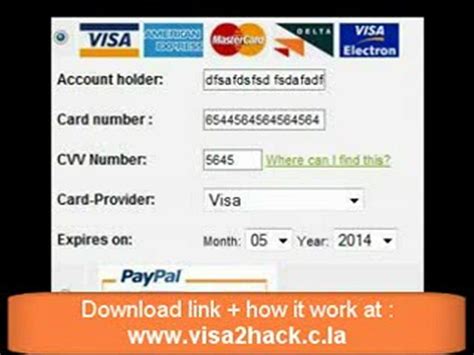 free virtual credit card generator.